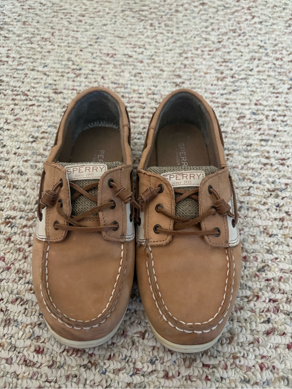 Sperry Women’s  Tan Leather Boat Shoes